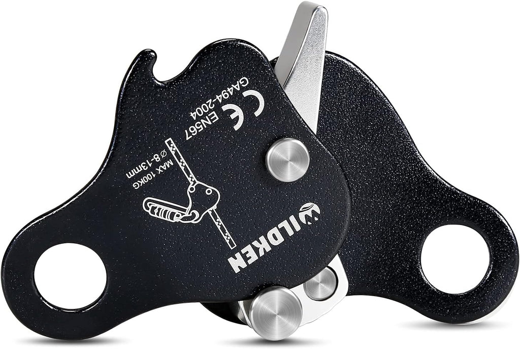 Climbing Ascender Fall Protection Belay Device Climbing Rope Grab | Ascender for Rock Climbing Mountaineering Tree