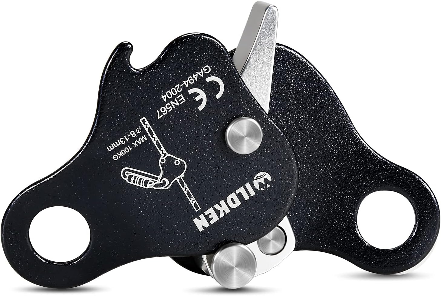 Climbing Ascender Fall Protection Belay Device Climbing Rope Grab | Ascender for Rock Climbing Mountaineering Tree