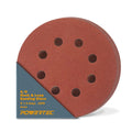 25PK, 40 Grits, Sanding Discs 5 Inch - Hook and Loop, 5 Inch 8 Hole Aluminum Oxide Sandpaper Discs, Woodworking