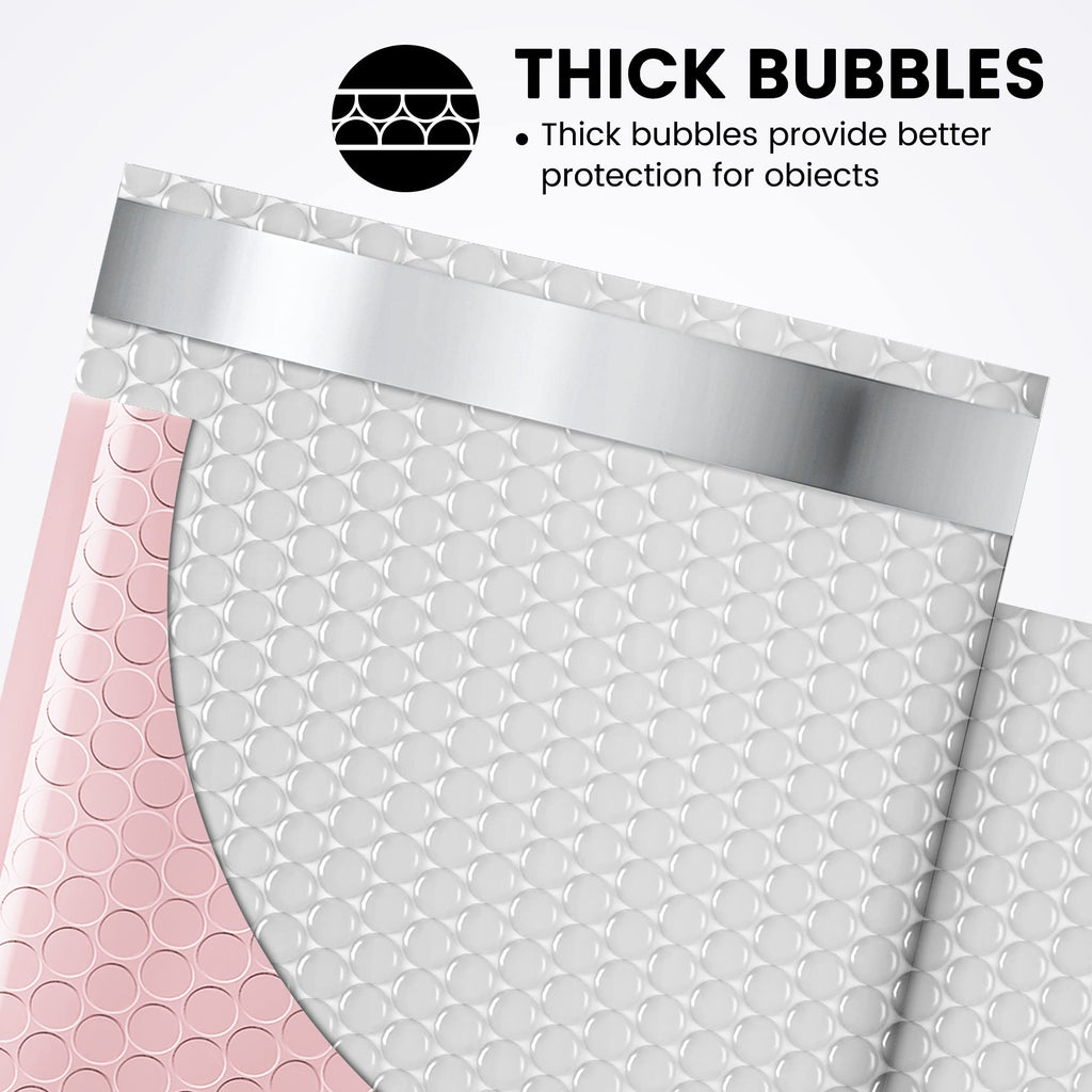 300 Pack Sakura Pink Bubble Mailers 6x10 Bubble Shipping Envelopes