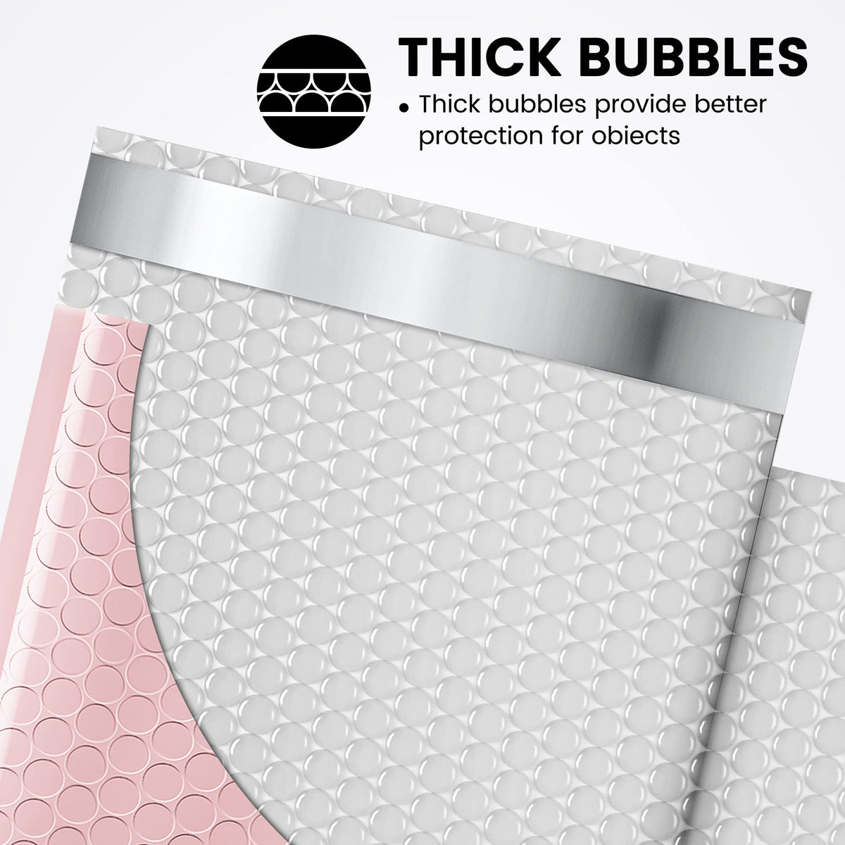 300 Pack Sakura Pink Bubble Mailers 6x10 Bubble Shipping Envelopes