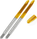 2Pcs 10-24 UNC Spiral Point Thread Tap for Stainless Steel and Metal