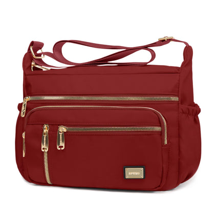 Crossbody Bag for Women, Shoulder Purse Handbag Messenger Bag, Trendy Pocketbooks, Waterproof and Multi-Pockets (Red)