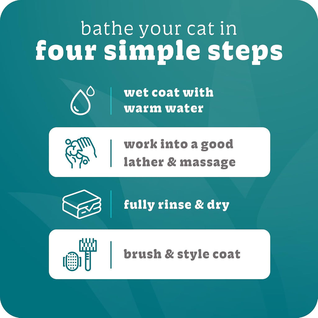 Hypoallergenic Cat Shampoo & Conditioner, Sensitive Skin, 12oz