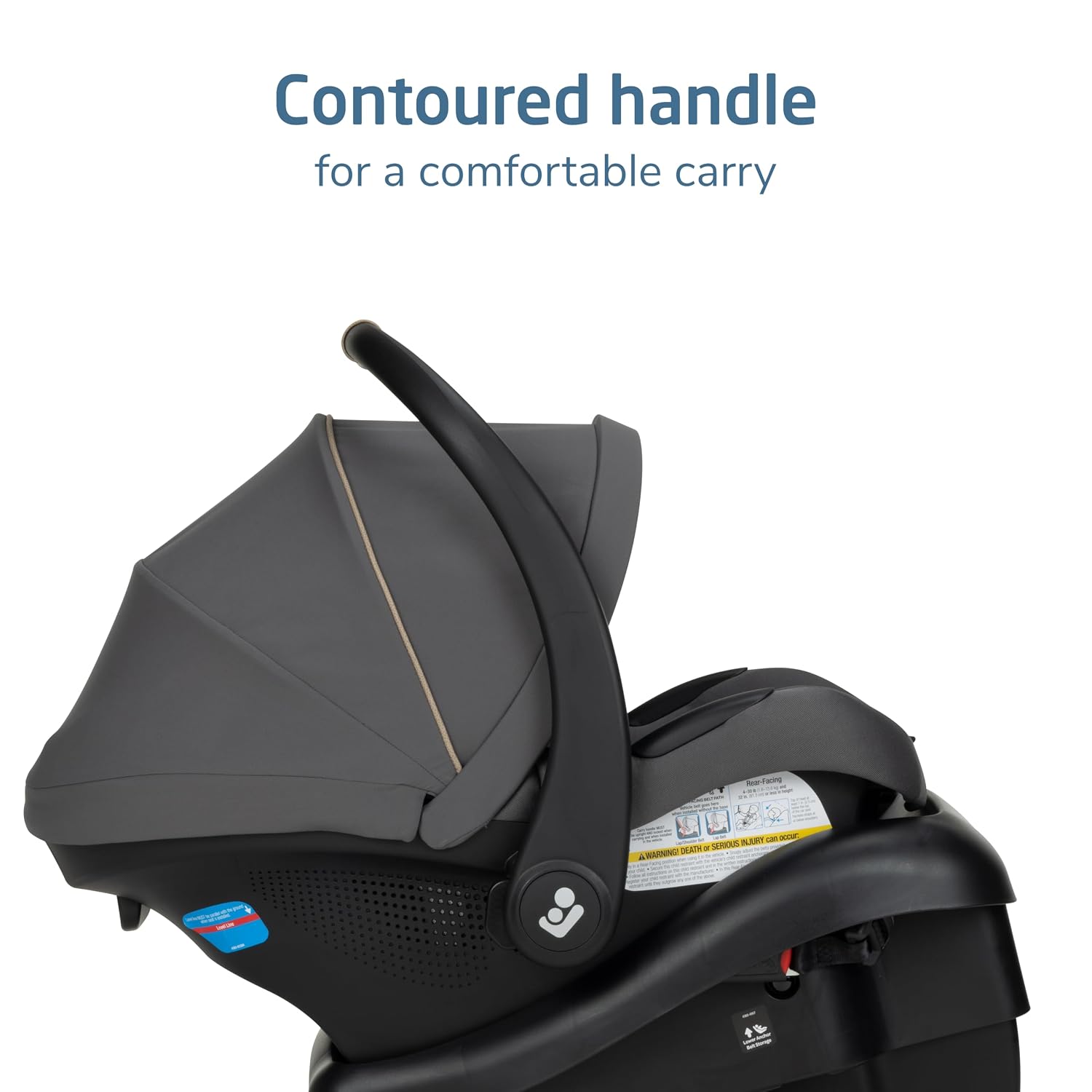 Mico Pro Baby Infant Car Seat with Base, Ventilated Chair, Soft Headrest Pad, Easy-Install Latch, Adjustable Belt