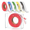 5 Roll Double Sided Foam Tape for Crafts with Acrylic Storage Box 0.75 x 0.47 Inch Pre-Cut Foam Mounting Tape Square