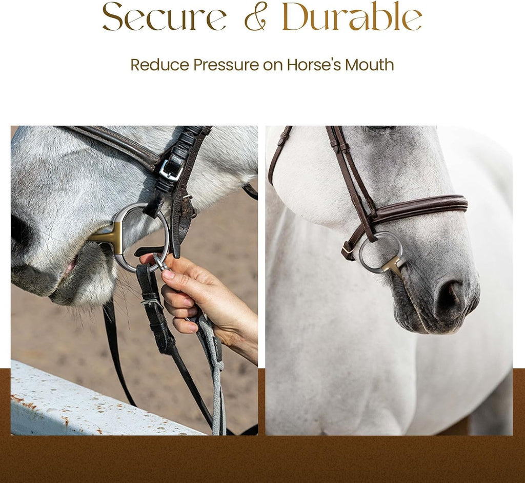 Horse Bit, Stainless Steel Equestrian Bit 5inch & 5-1/4inch