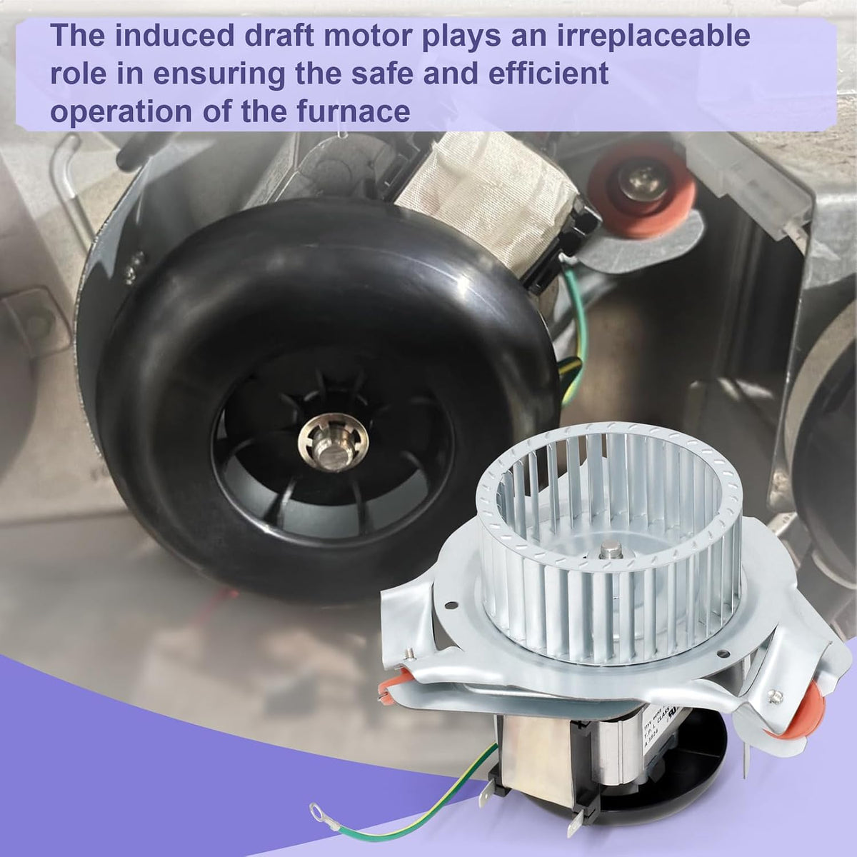 Furnace Draft Inducer Blower Motor Assembly HC21ZE122A Compatible with Payne, Carrier, Bryant, Jakel J238-112-11202 Furnace Exhaust Blower Motor Kit Replacement