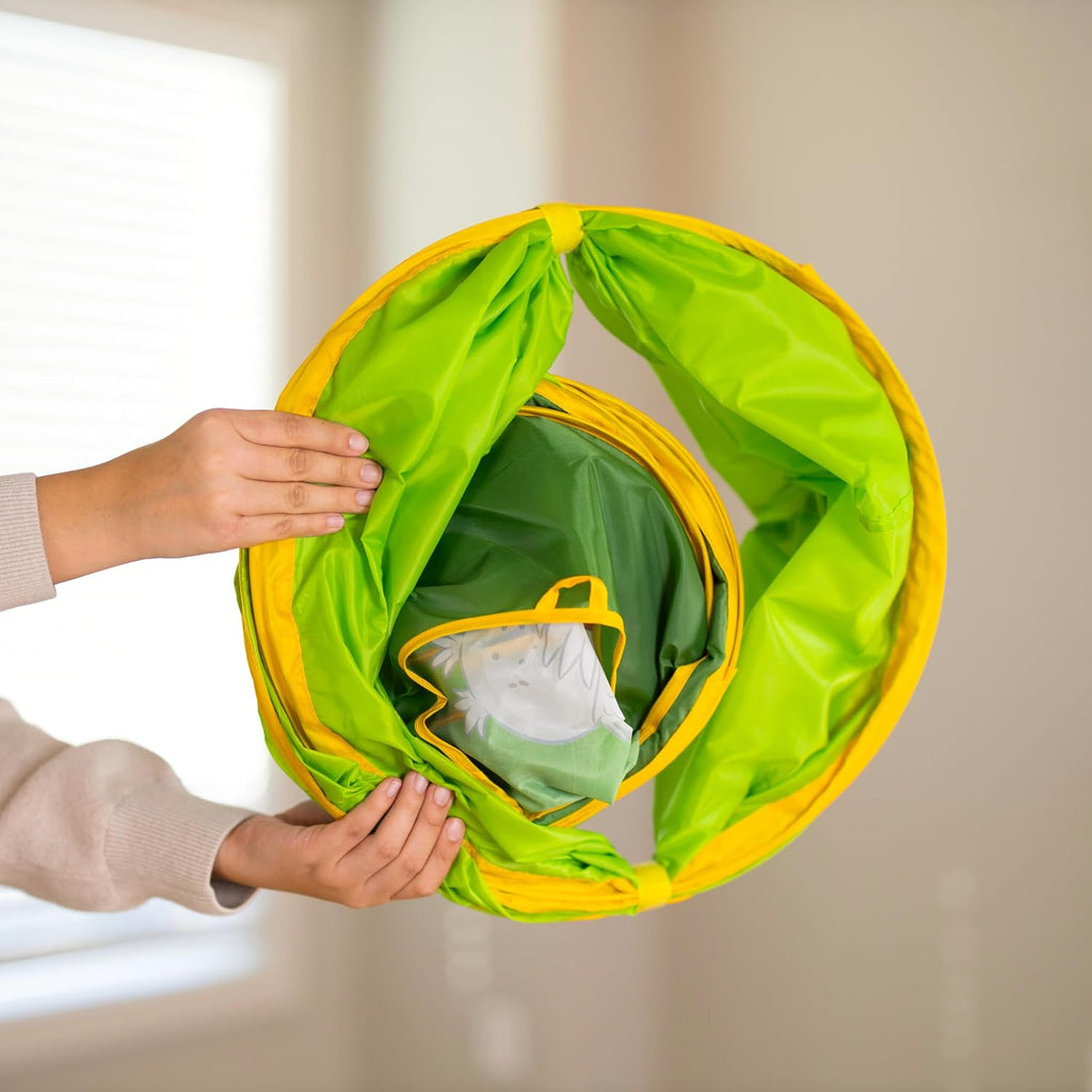 2 in 1 Pop Up Tent & Tunnel for Kids Ages 2+, Indoor & Outdoor Playhouse with Double Sided John Deere Graphics