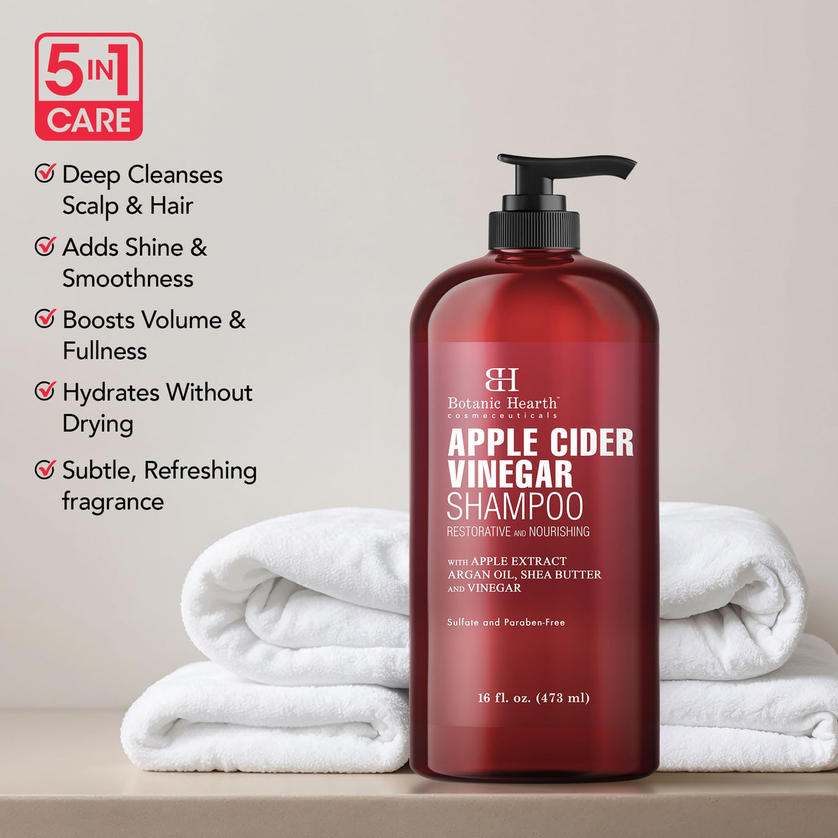 Apple Cider Vinegar Shampoo - 16 Fl oz