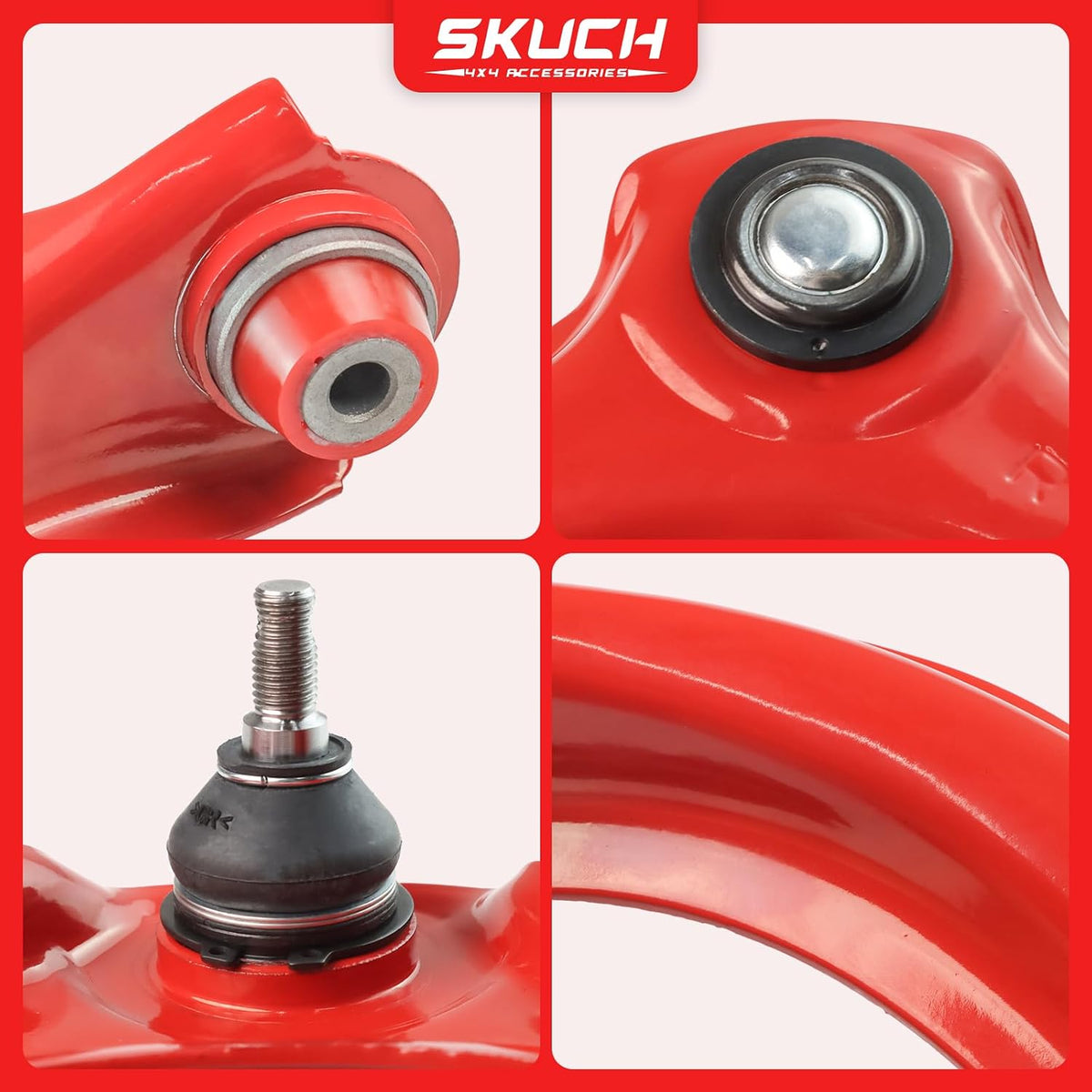 Front Upper Control Arms for 2003‑2007 Honda Accord & 2004‑2008 Acura TSX – Upgraded Polyurethane Bushings, OEM‑Style Complete Kit