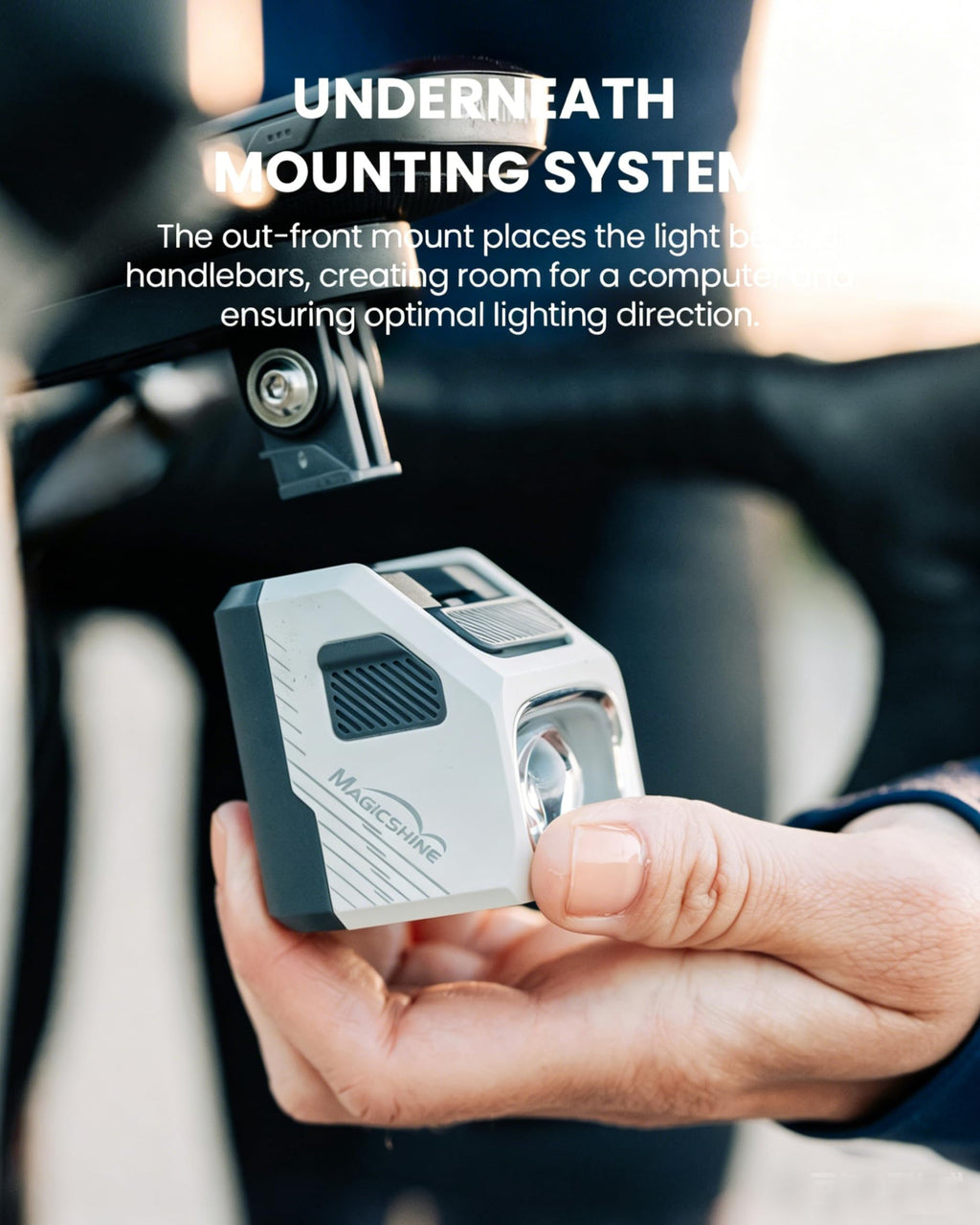 EVO 1100 Bike Light with Cut-Off,Wireless Remote,15.5H Runtime