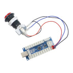 SJJX Zero Delay USB Encoder LED Joystick Kit Arcade DIY Controller For PC Retropie Raspberry Pi MAME