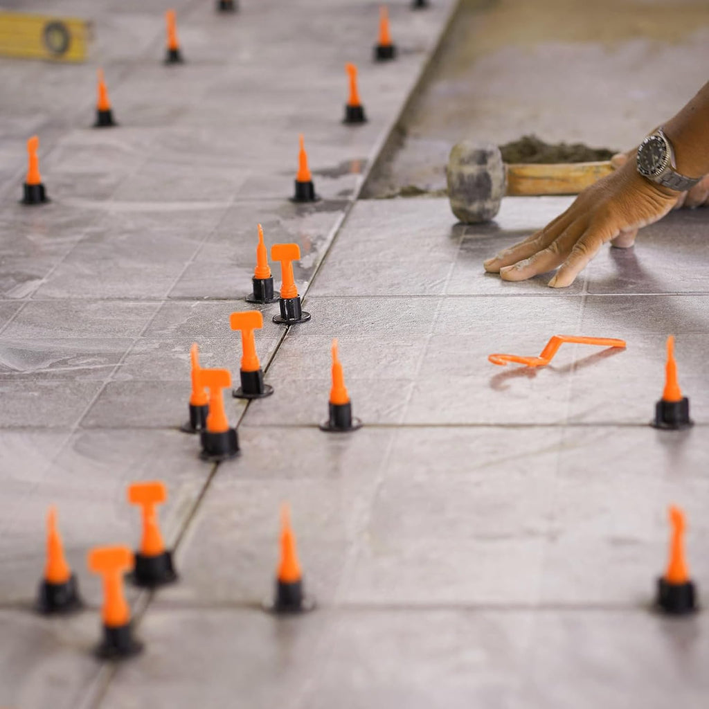 Tile Leveling System Kit with 250Pcs Tile Leveler 1.5mm