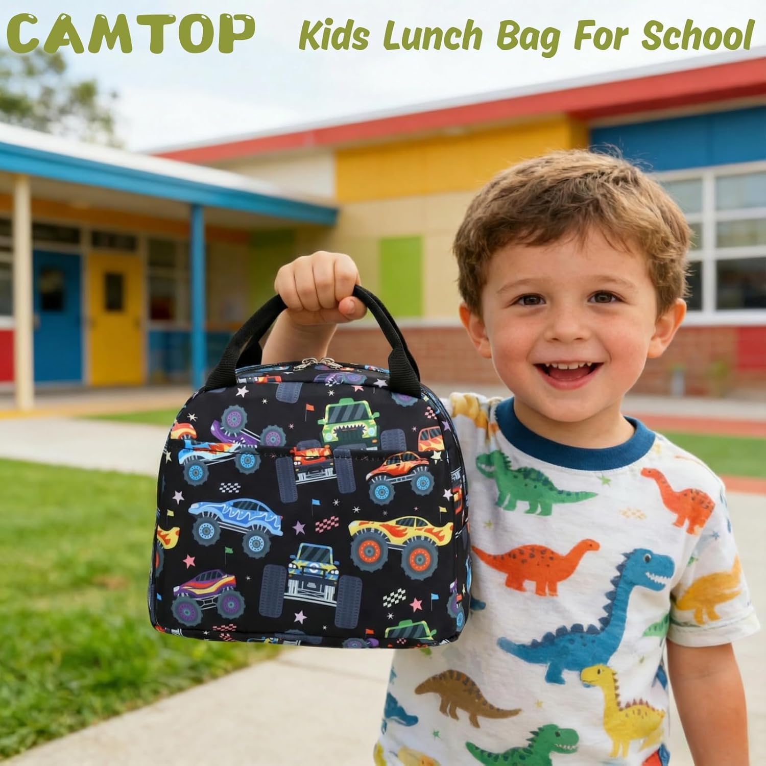kids lunch bag Cute Insulated lunch box for Boys & Girls Leakproof loncheras for school