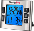 TM02 24H Kitchen Timer with Clock Mode & Dual Digital Timers