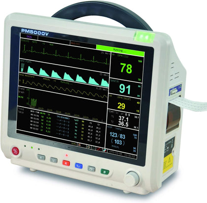 Utech PM5000V Veterinary Multi-parameters Monitor with SPO2, NIBP,Temp,ECG,PR,Resp