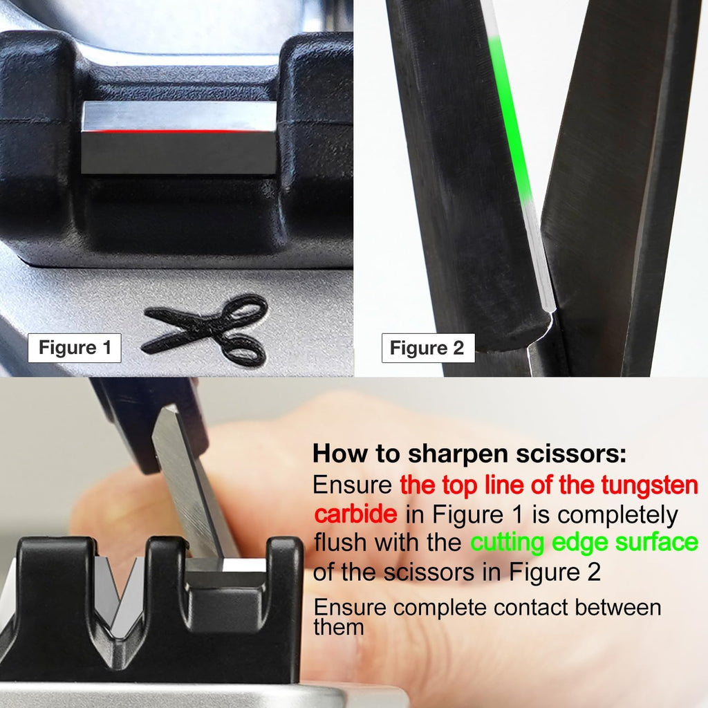 191H Knife Scissors Sharpener | Repairs, Restores & Sharpens Straight, Serrated & Kitchen Knives – Versatile