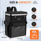 Insulated Food Delivery Backpack, Delivery Bags for Uber Eats DoorDash