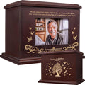 Cremation Urns for Human Ashes, Wooden Urn for Ashes Adult Male Female, Wooden Picture Frame Urns Box and Casket