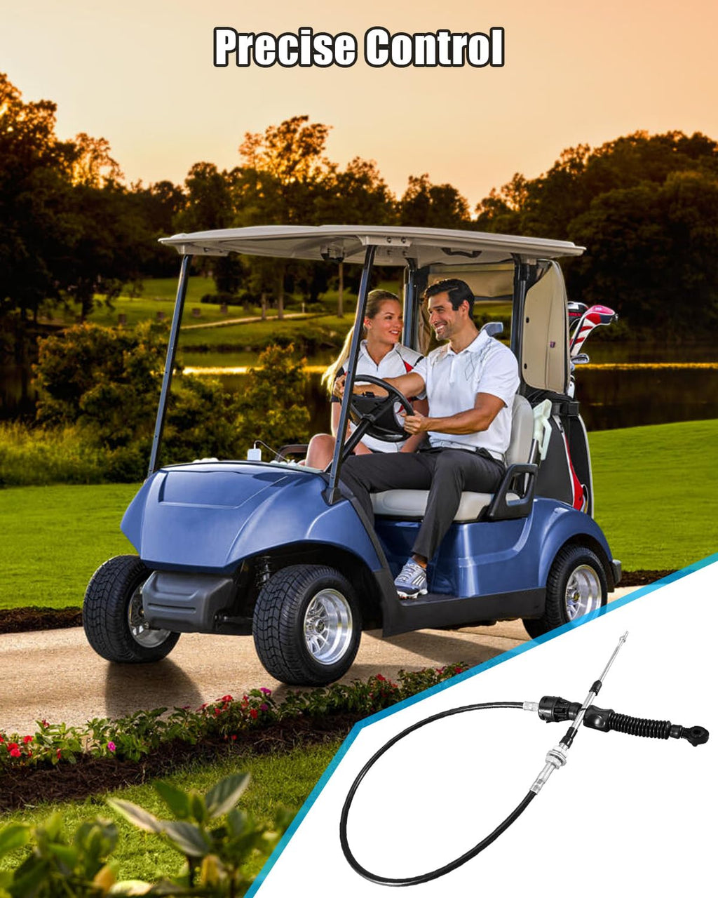 Transmission Shift Cable Forward Fit for Club Car Precedent Kawasaki