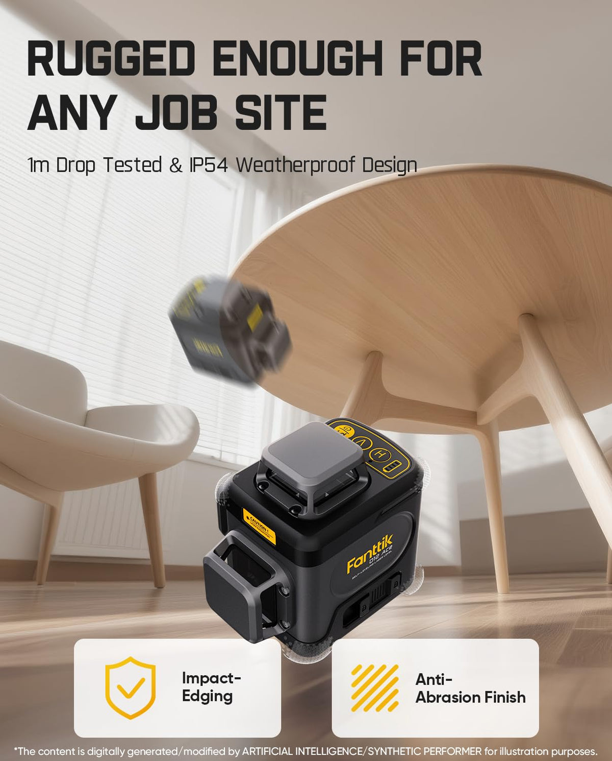 Fanttik D12 ACE Laser Level 3x360° 16 Lines Self-Leveling for Construction