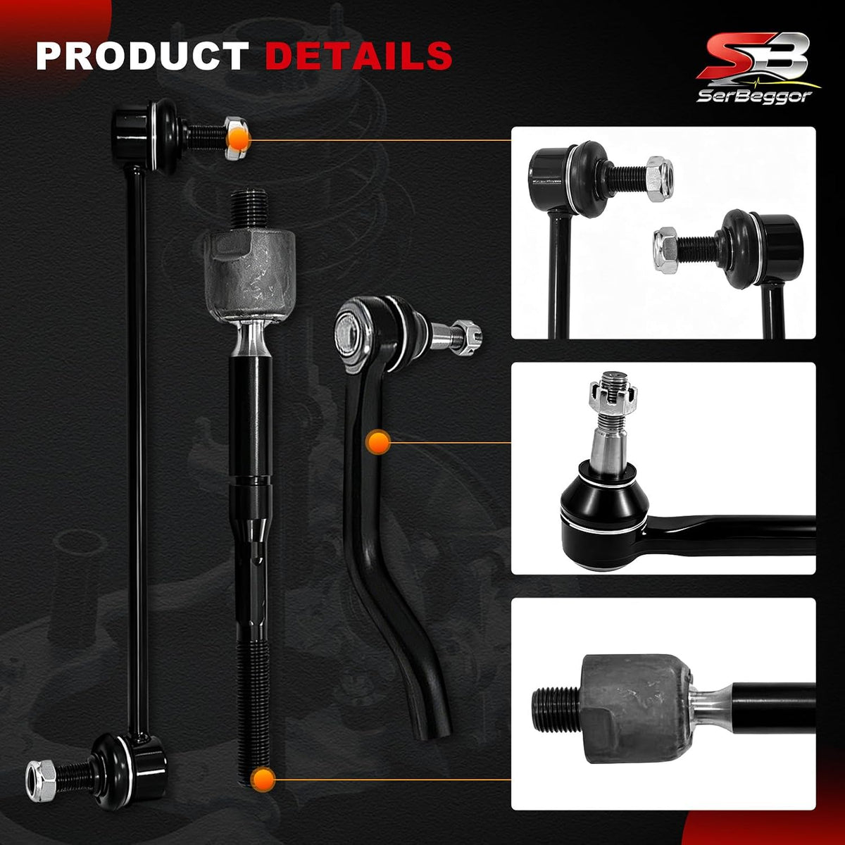 Front Lower Control Arm Kit Compatible with Nissan Altima 14-18 Maxima16-23