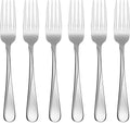 Flatware Flight Dinner Forks 18/0 Silverware Set for 6, (6-Piece)
