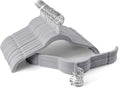 Velvet Hangers 50 Pack, Non-Slip Slim Felt Clothes Hangers Gray | Space-Saving Closet Organization; Flocked Surface;