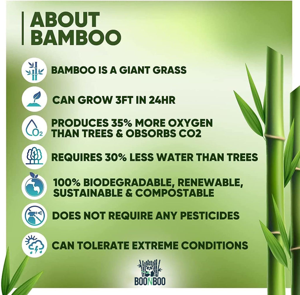 Bamboo Paper Straws, Individually Wrapped, Bendable, PFAS-Free, 100 Counts
