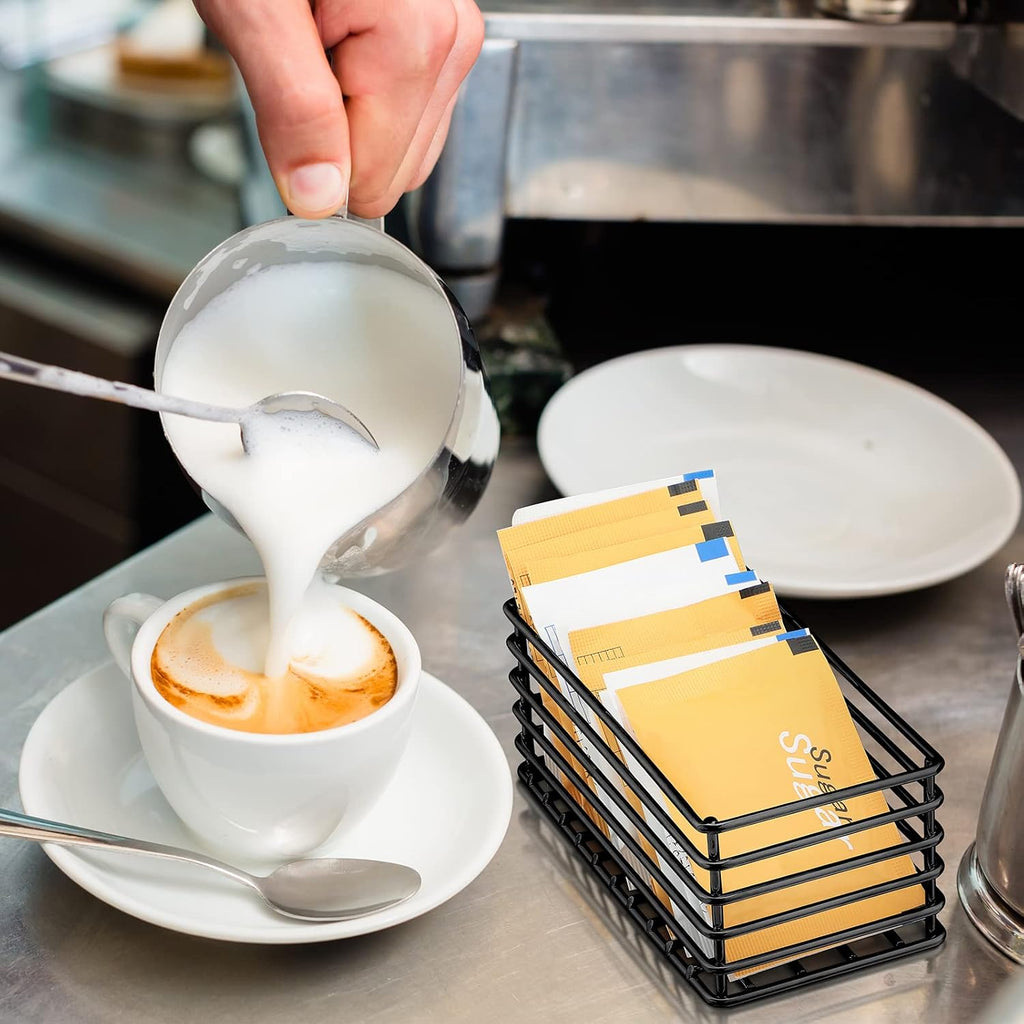 2 Pcs Sugar Packet Holders for Coffee Bar, Black