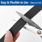 Self Adhesive Foam Tape Weatherstrip 2In x 1/2In x 6.5Ft High Density Foam Insulation Strips Foam Seal Weather