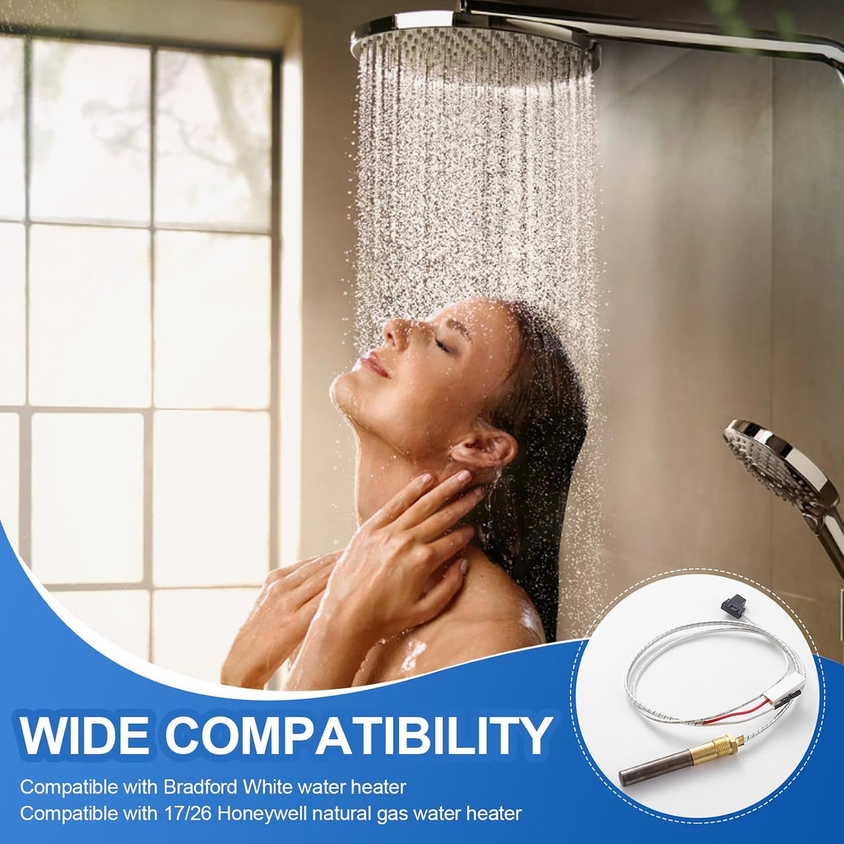 233-47845-05 Gas Thermopile Compatible with Bradford White Water Heater