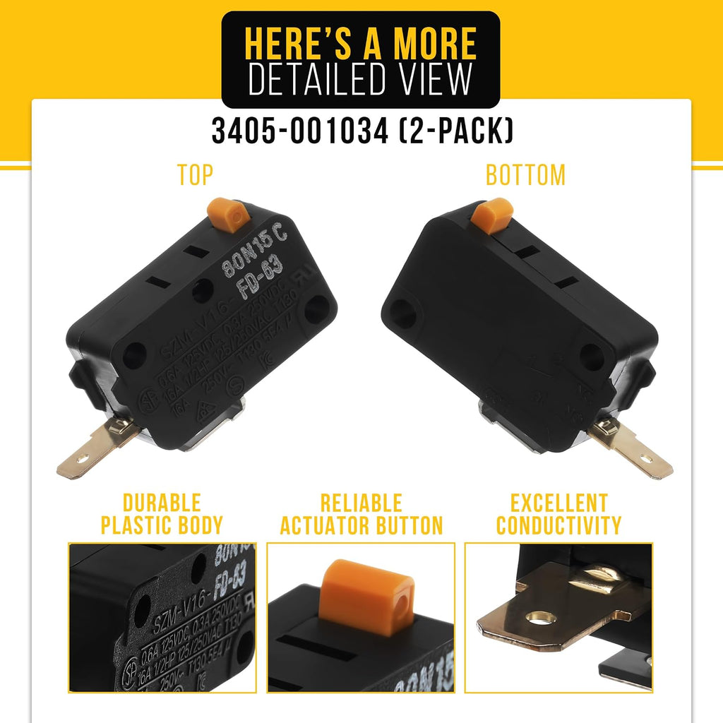 Microwave Door Switch for Samsung SMH1713S