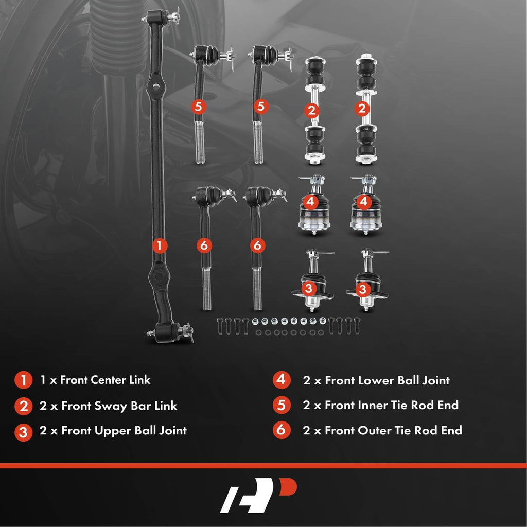 A-Premium 11Pcs Front Suspension Kit, Sway Bar Link