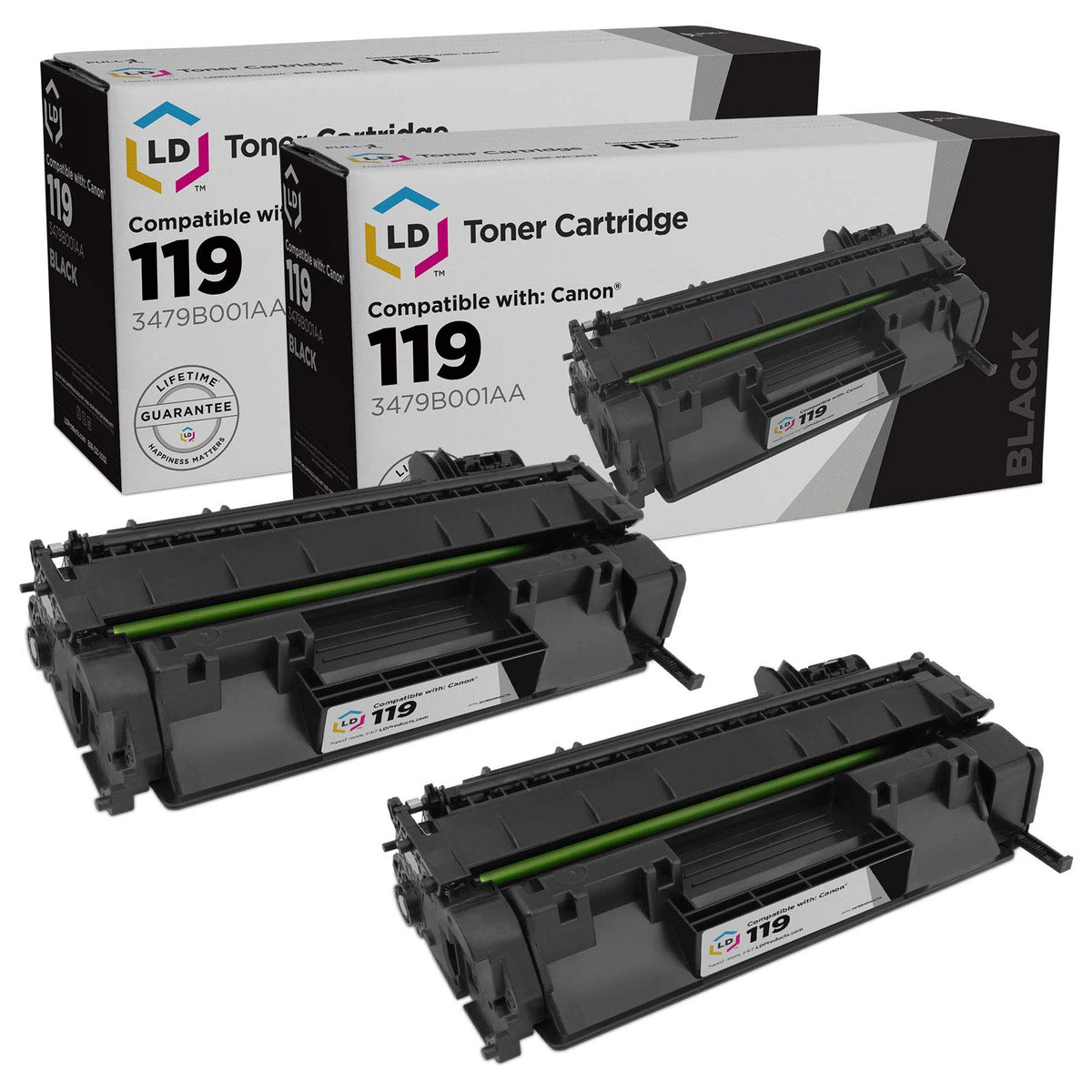 Products Compatible Toner Replacement for Canon 119 (Black, 2-Pk)