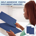 100 Pcs 9''x12'' Catalog Envelopes Self Adhesive Manila,Navy Blue