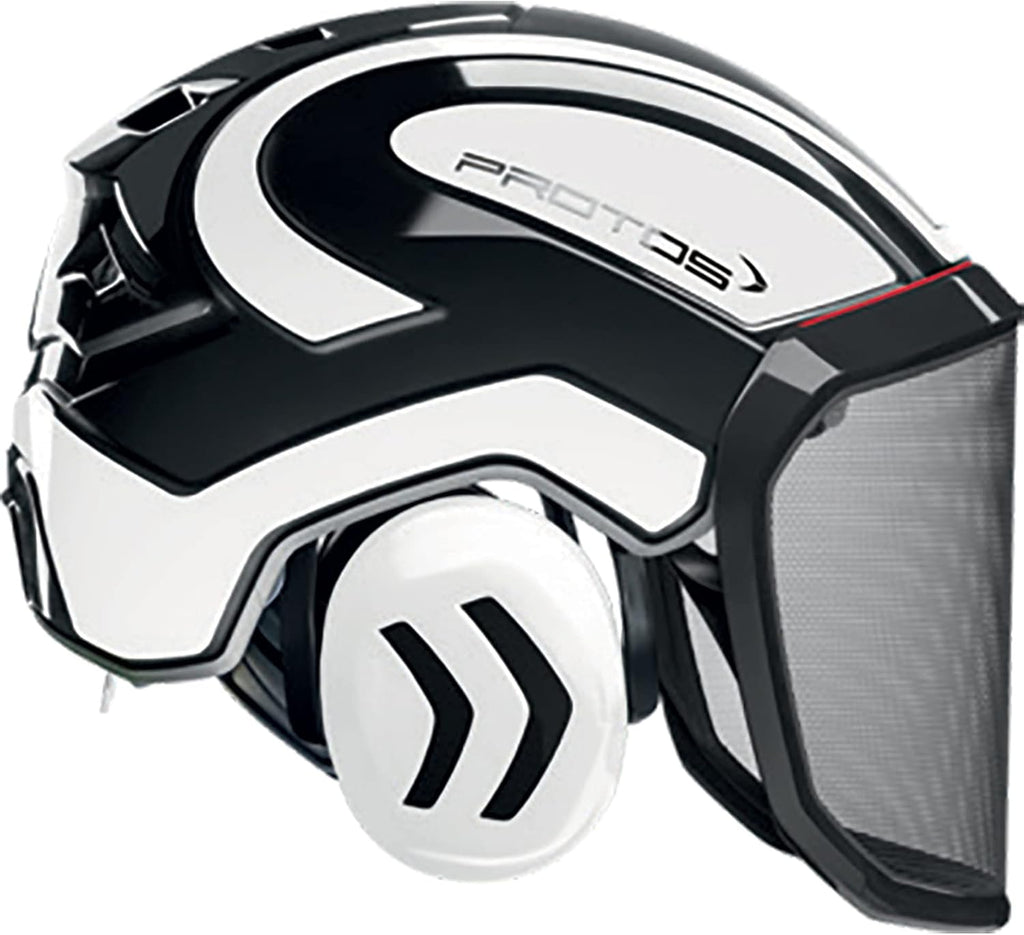 Protos Integral Arborist Helmet - White & Black