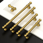 10 Pack Zinc Alloy Vibrant Brushed Moderne Brass Cabinet Pulls 5"