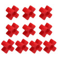 uxcell 10pcs GS14 Coupling Insert, Urethane Flexible Solid Type Jaw Coupling Center Insert for L-Jaw Couplings L-Jaw Couplers Set, Red