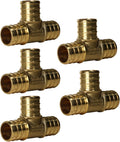 5 Pack XFITTING 3/4 in x 3/4 in x 3/4 in Pex Tee, Pex B Crimp Tee