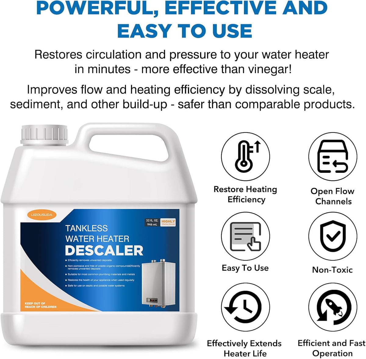 Tankless Water Heater Descaler, Highly Effective Descaler