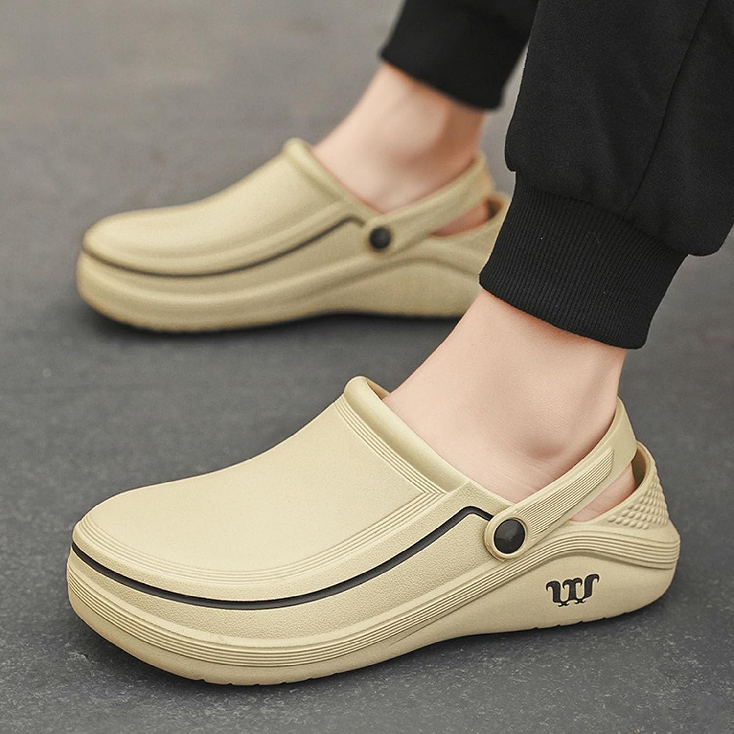 Men's Women's Work Clogs - Unisex Garden Chef Shoes Non Slip Waterproof Nurse Kitchen Food Service Shoes