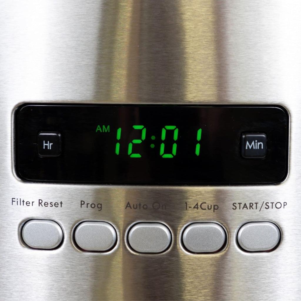 Kenmore Drip Coffee Maker - Programmable Cafe Machine With Glass Pot, Regular & Bold Brew, Auto Shut Off Large Water