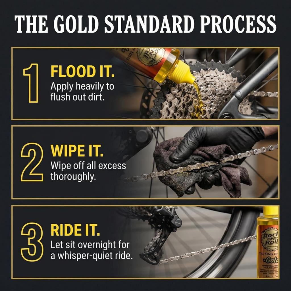 Rock N Roll Gold Chain Lubricant, 4 Ounce (2-Pack)