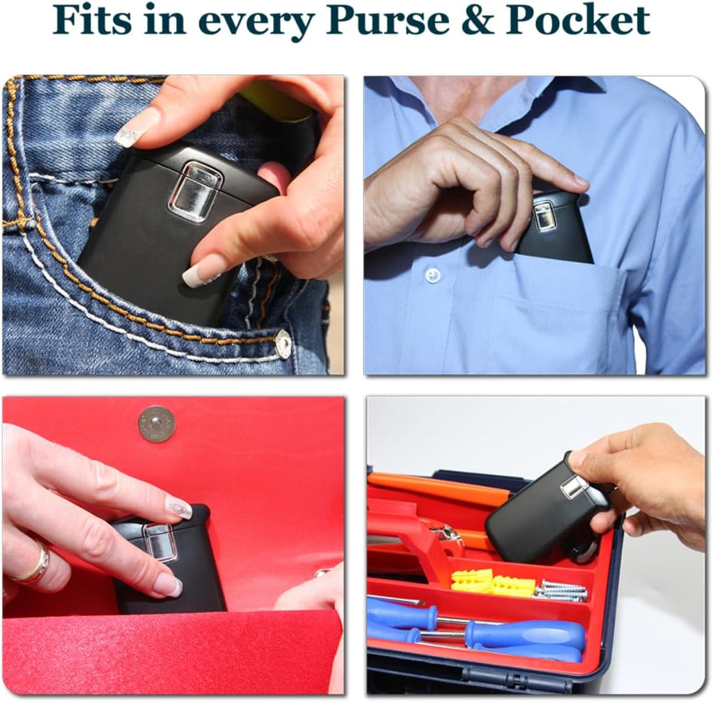 Small Pocket Magnifying Glass 300% with LED Light for Reading; Lighted Hand Held Coin Loupe; Mini Magnify Lens; Gifts