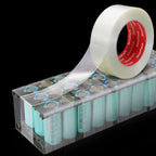 Strapping Tape Total 100yds, 5.5Mil x 2in x 50yds Strapping Tape 2 inch Heavy Duty Strong Tape Fiberglass Reinforced