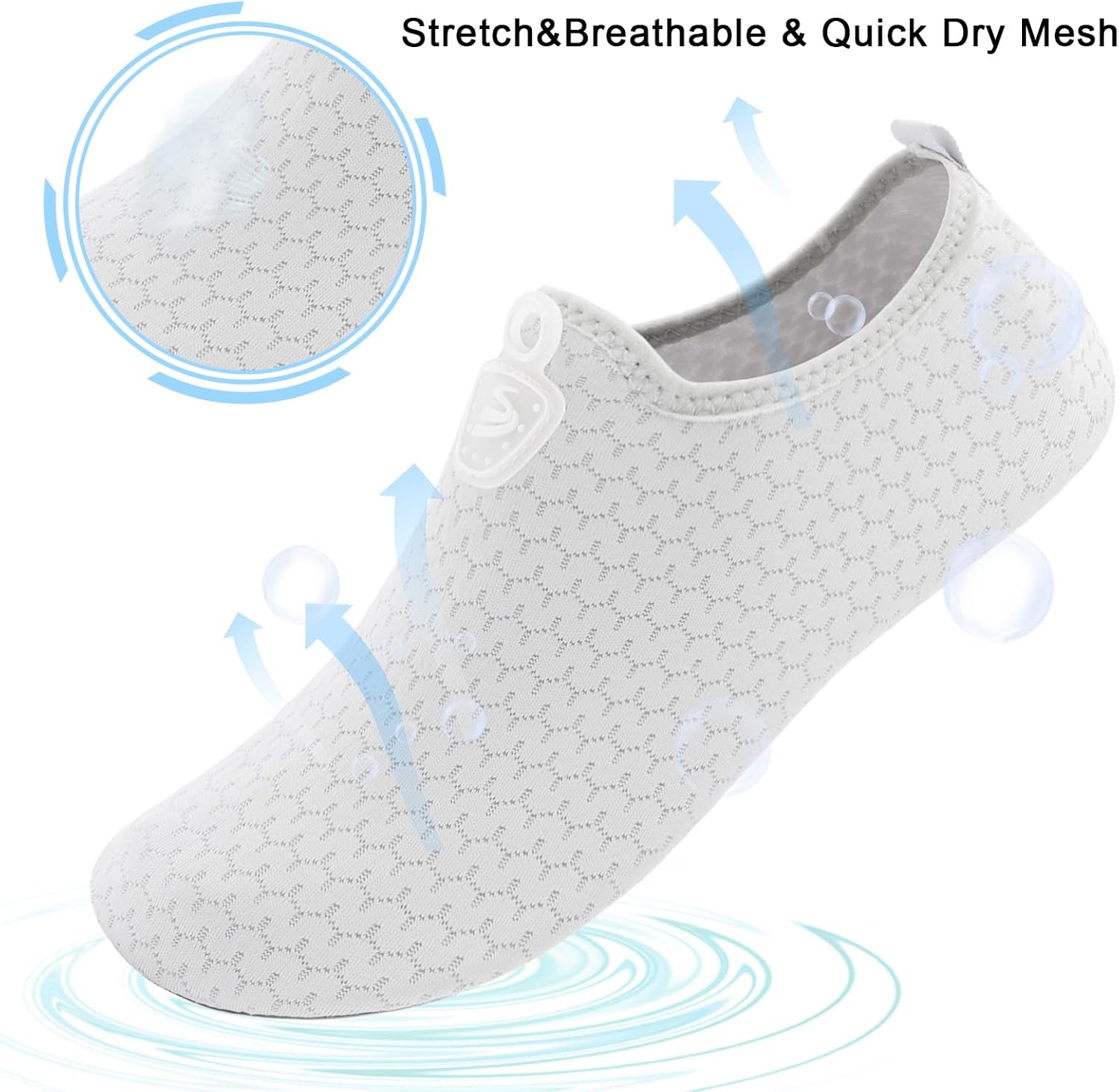 Womens Mens Water Shoes Quick Dry Beach Swim Shoes Barefoot Aqua Socks Outdoor Sand Socks for Pool River Diving