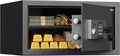 1 Cubic Feet Safe Box, Digital Security Lock Box with Shelf & Keypad & Combination, Alloy Steel Digital Home Safe for