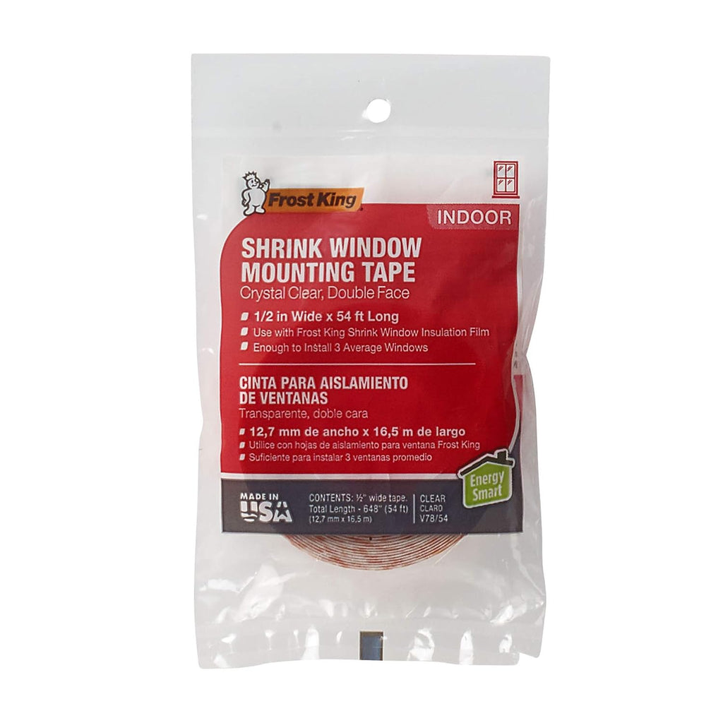 Double Face Mounting Tape, 1/2"x54' - For 3 Windows